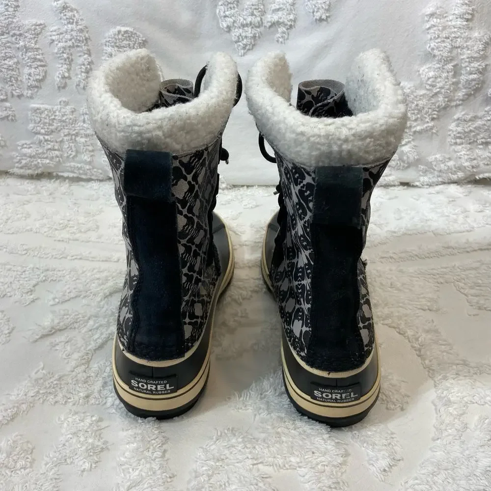 SOREL 1964 PAC NL1494-008 Graphic Design Boots Men's Sz 9 Waterproof Insulated